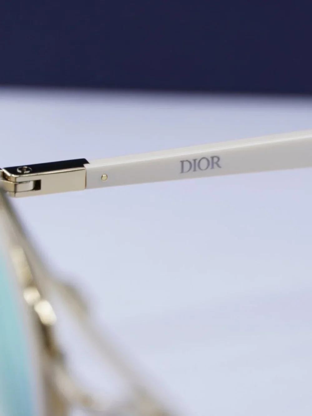 Dior DIORBLACKSUIT R7U 95H6 Round Sunglasses - Ivory / Green Mirror